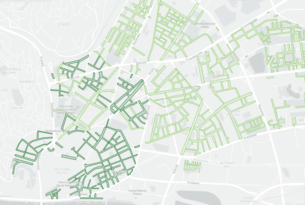 bratislava zone map parking